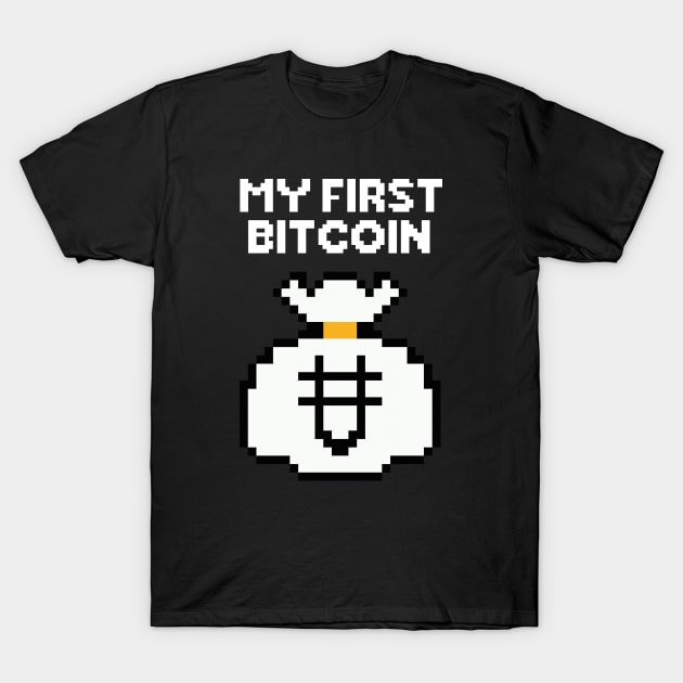 My First Bitcoin - Alex T-Shirt by gastaocared